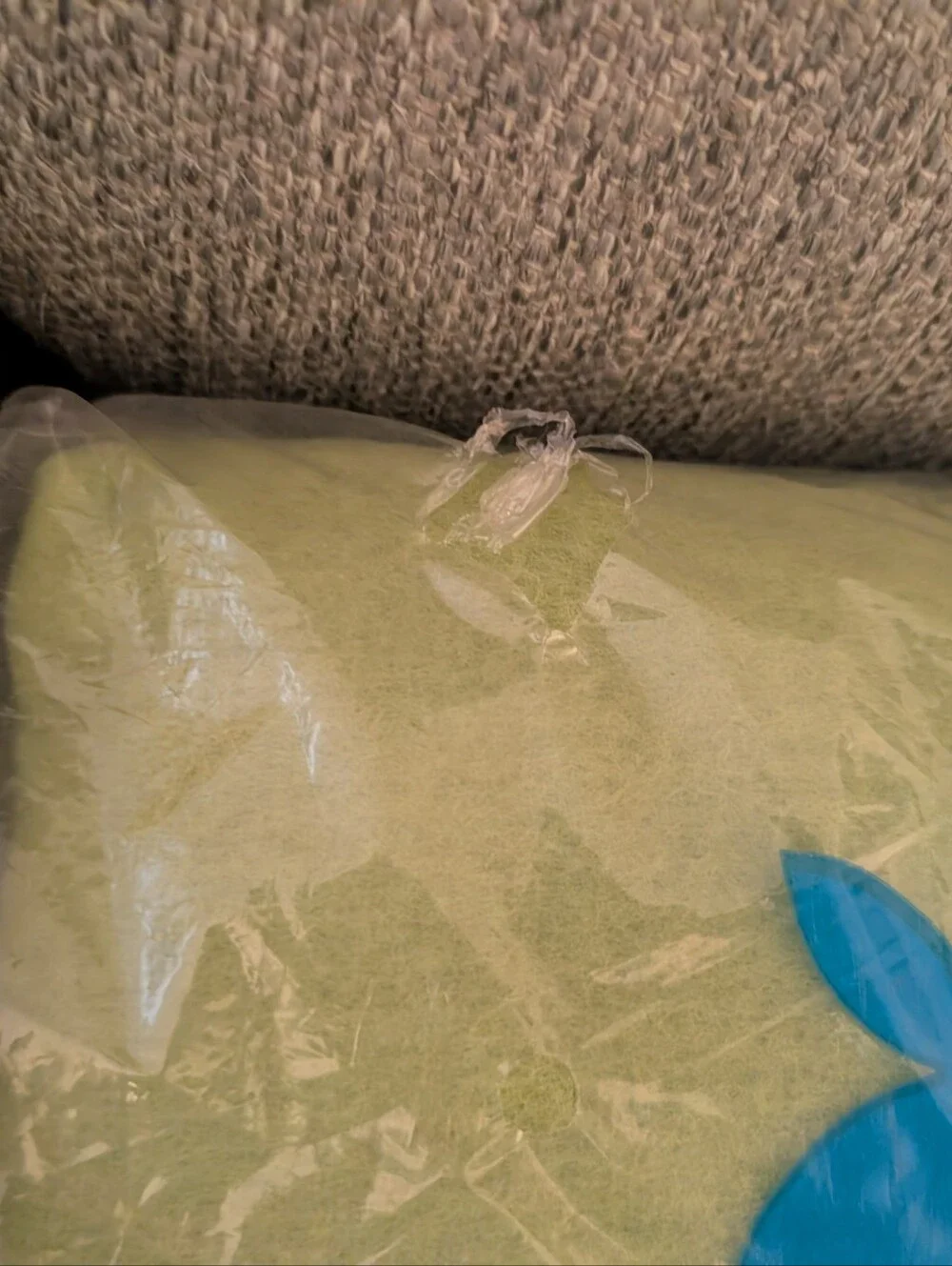 Vintage 1970s Salem Poly Acrylic Satin-Edge Green Blanket Twin/Full 72 x 90 New